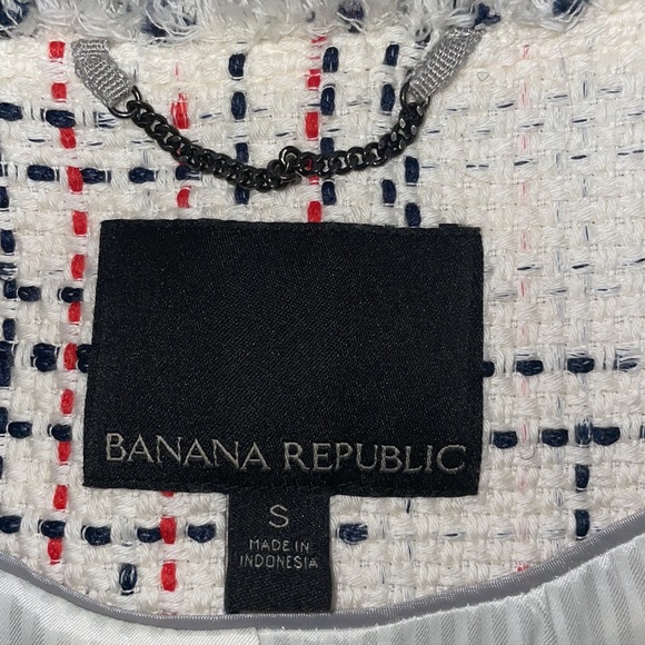 Banana Republic Tweed Collarless Jacket Size S - Picture 12 of 13